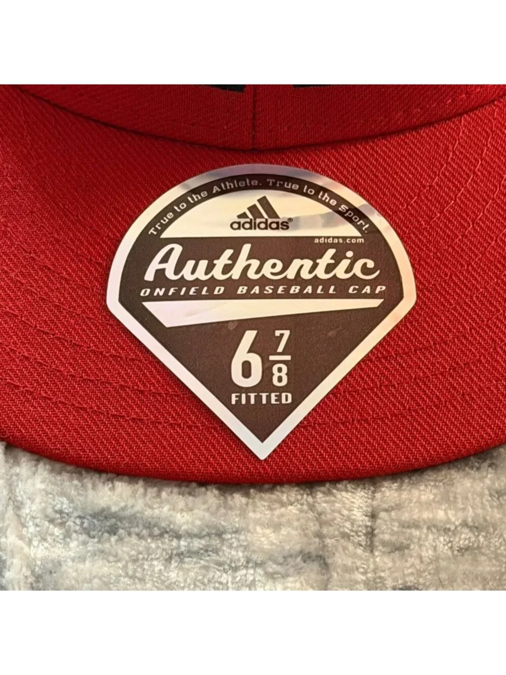 University of Nebraska Adidas Fitted Hat 6 7/8 Baseball NCAA